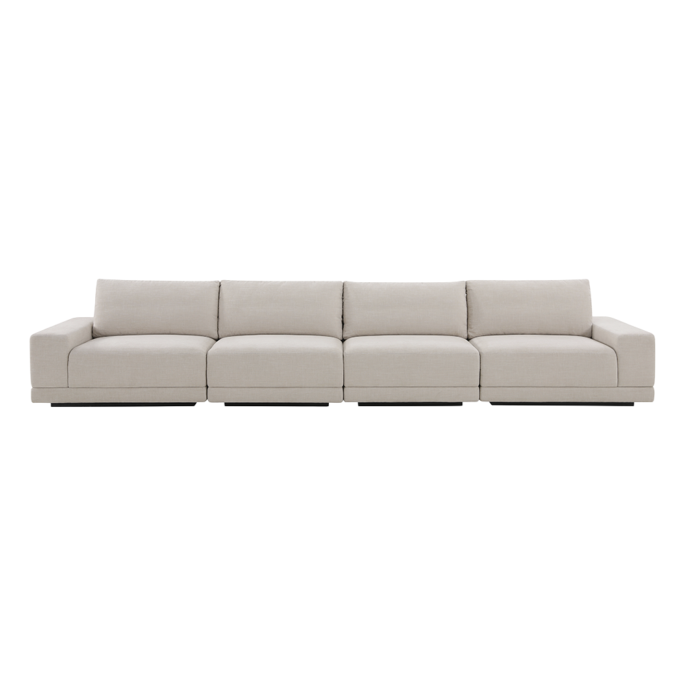 Torino 4-Piece Sofa in Beige Fabric