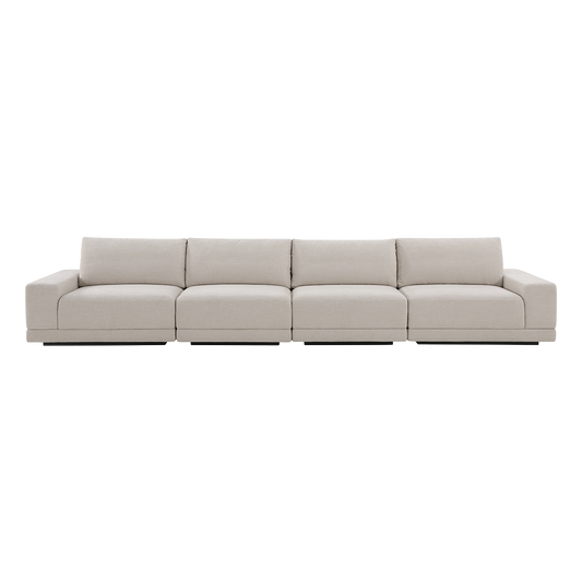 Torino 4-Piece Sofa in Beige Fabric
