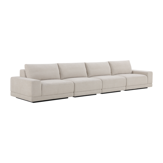 Torino 4-Piece Sofa in Beige Fabric