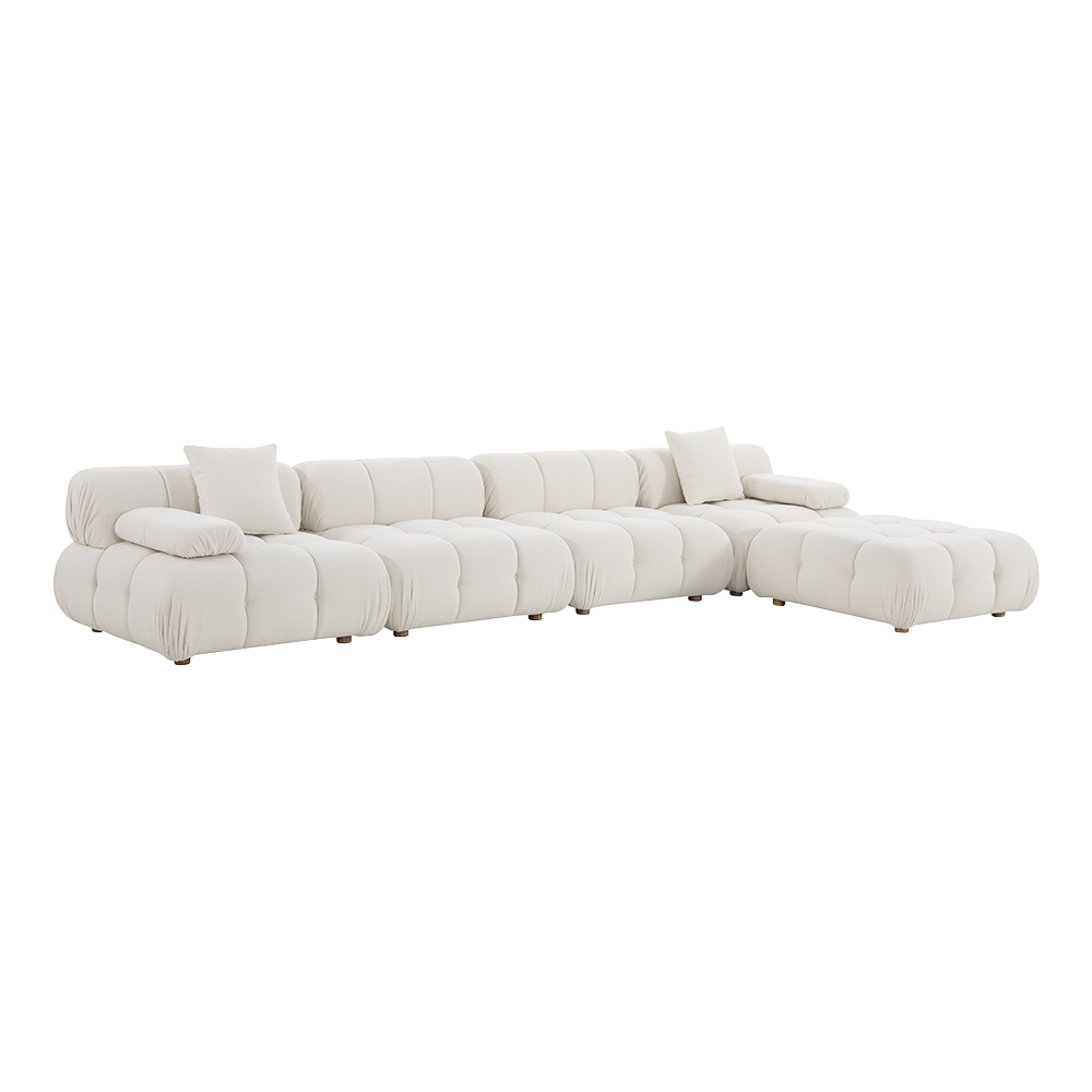 Large Off-White Sectional Sofa with Modern Design