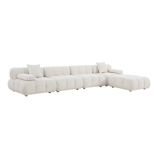 Large Off-White Sectional Sofa with Modern Design
