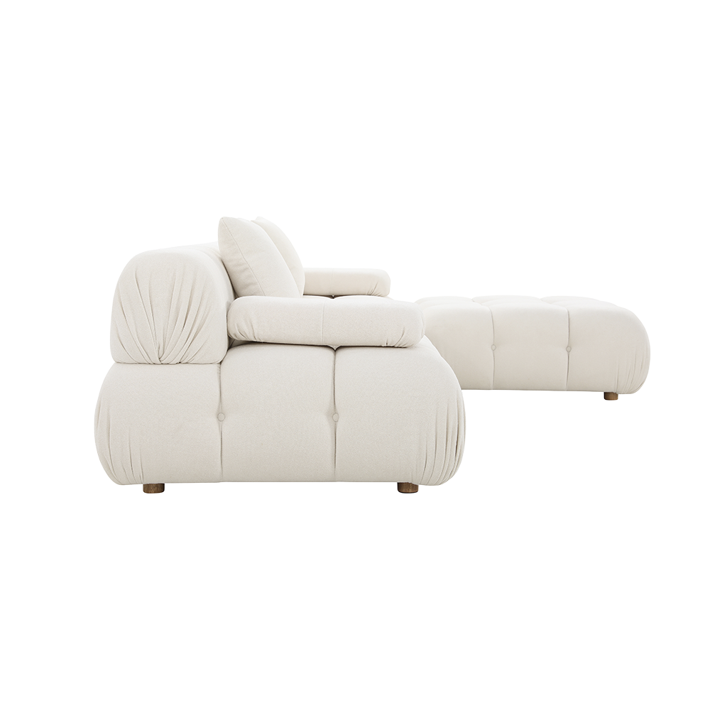 Large Off-White Sectional Sofa with Modern Design