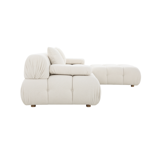Large Off-White Sectional Sofa with Modern Design
