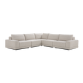 Corner Sectional Sofa in Beige with Modern Design