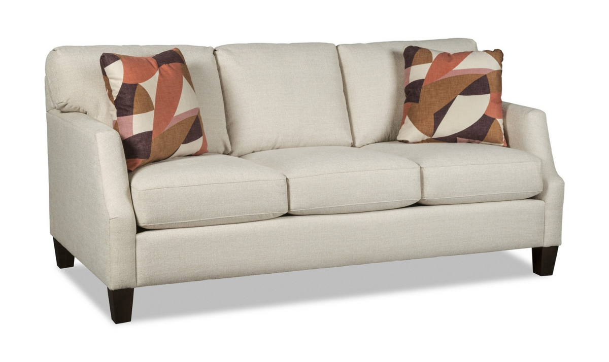 Fabric Sofa with Tufted Back Design