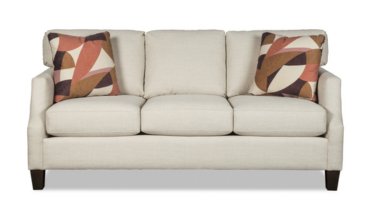 Fabric Sofa with Tufted Back Design