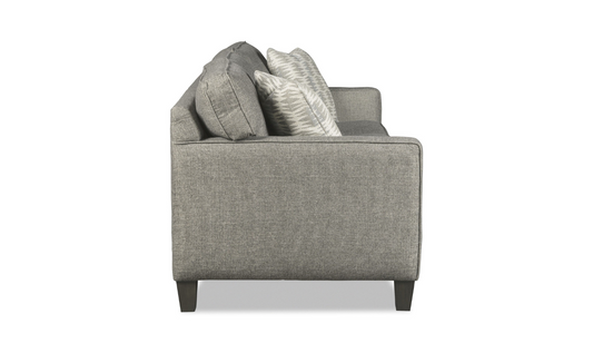 Fabric Sofa with Tufted Back Design
