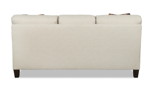 Fabric Sofa with Tufted Back Design