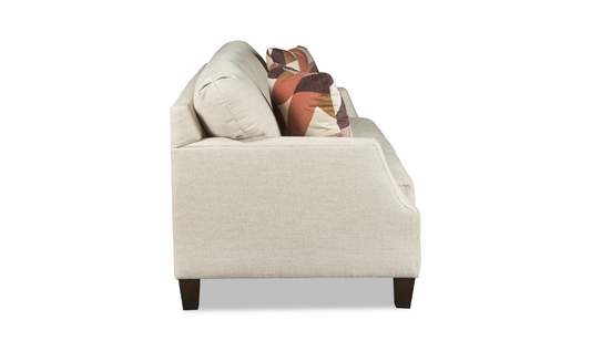 Fabric Sofa with Tufted Back Design