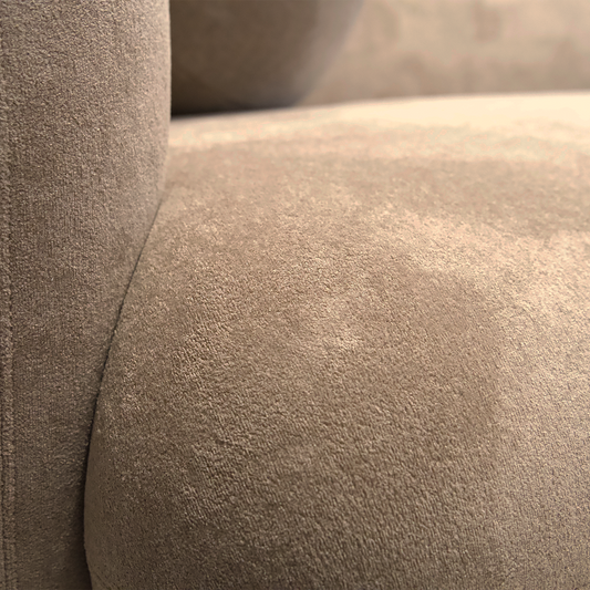 3 Seater Sofa in Mocha with Contemporary Design