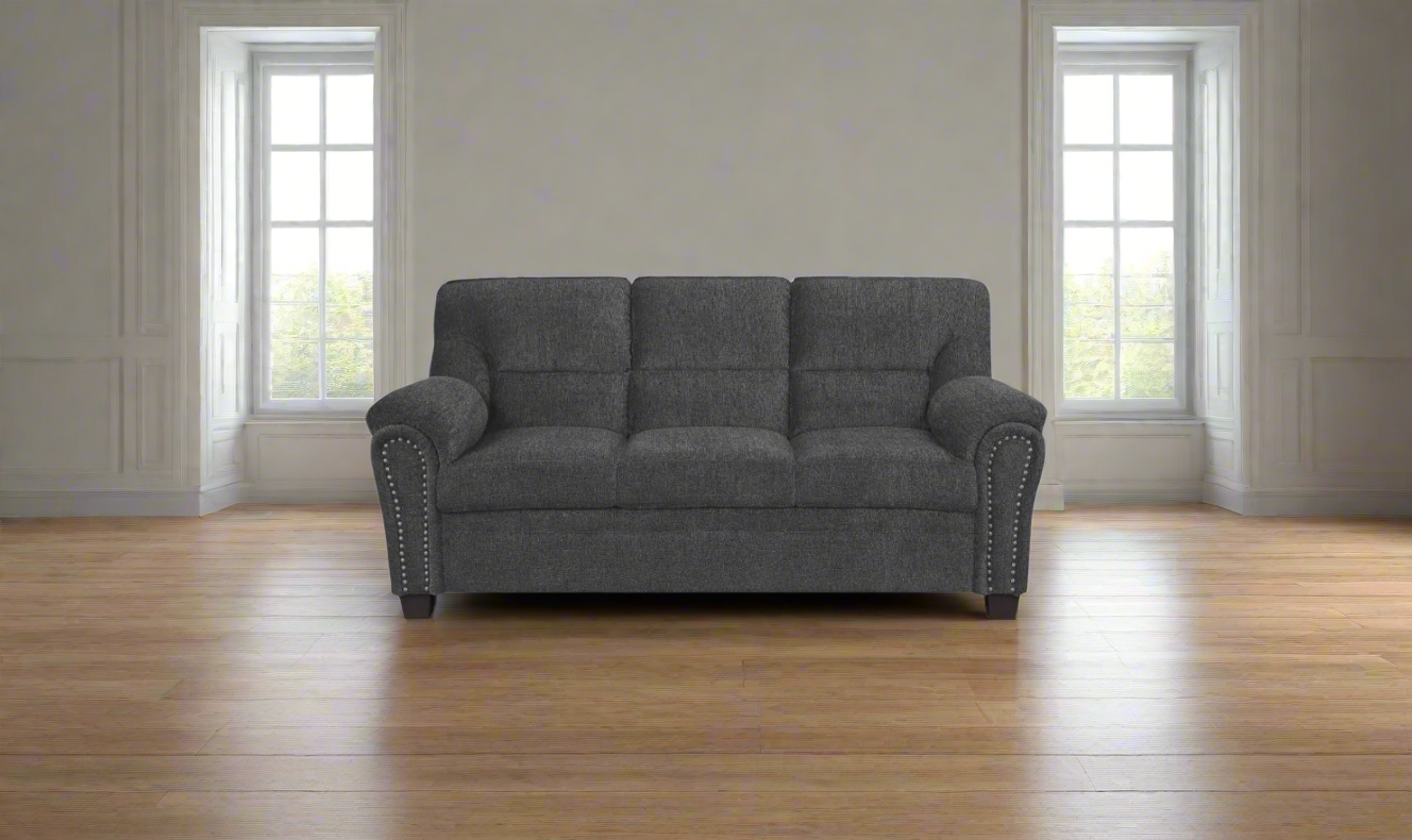 3-Seater Fabric Sofa with Cleminitine Design