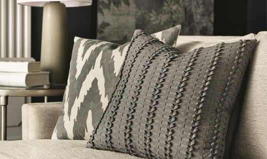 3-Seater Cream Fabric Sofa with Recessed Arms