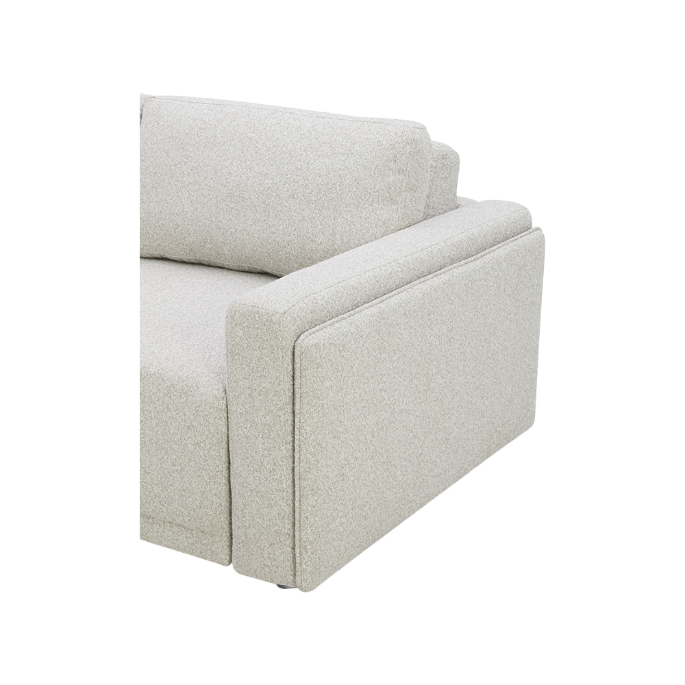 Sofa Bed in Greige with Stylish Minimalist Design