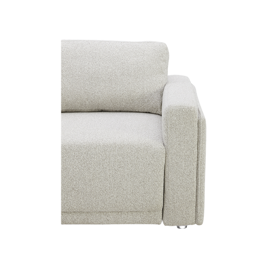 Sofa Bed in Greige with Stylish Minimalist Design