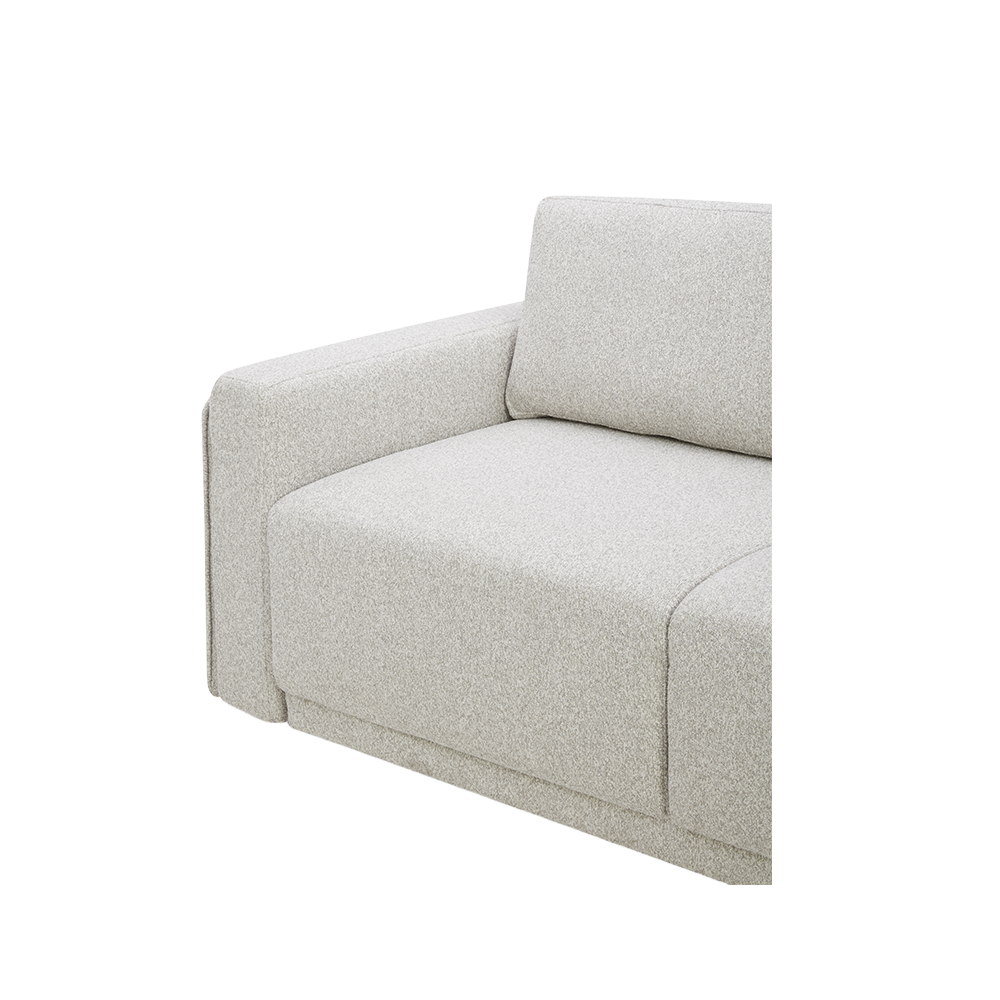 Sofa Bed in Greige with Stylish Minimalist Design