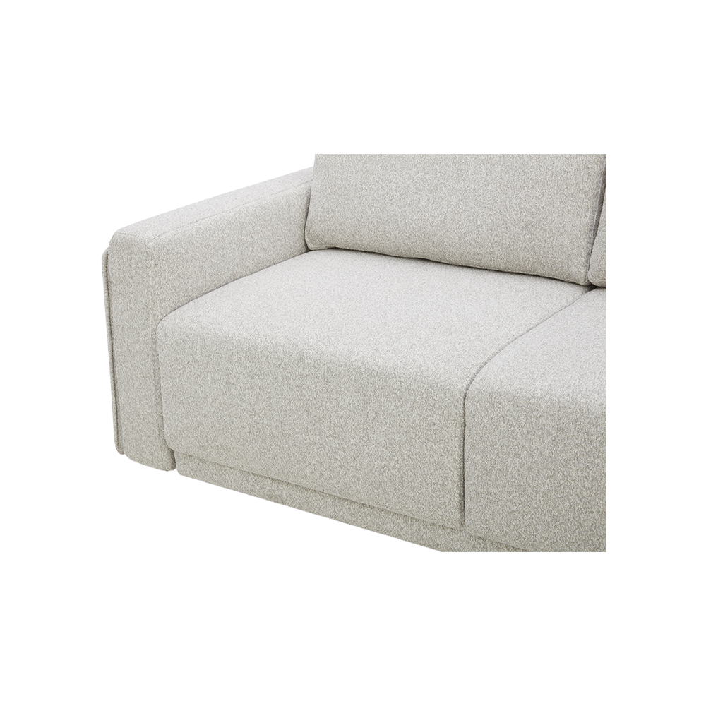 Sofa Bed in Greige with Stylish Minimalist Design