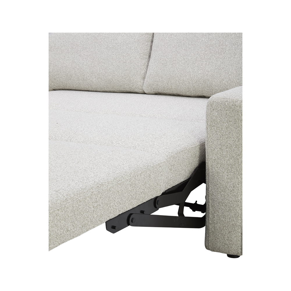 Sofa Bed in Greige with Stylish Minimalist Design
