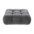 Ottoman in Graphite with Contemporary Design