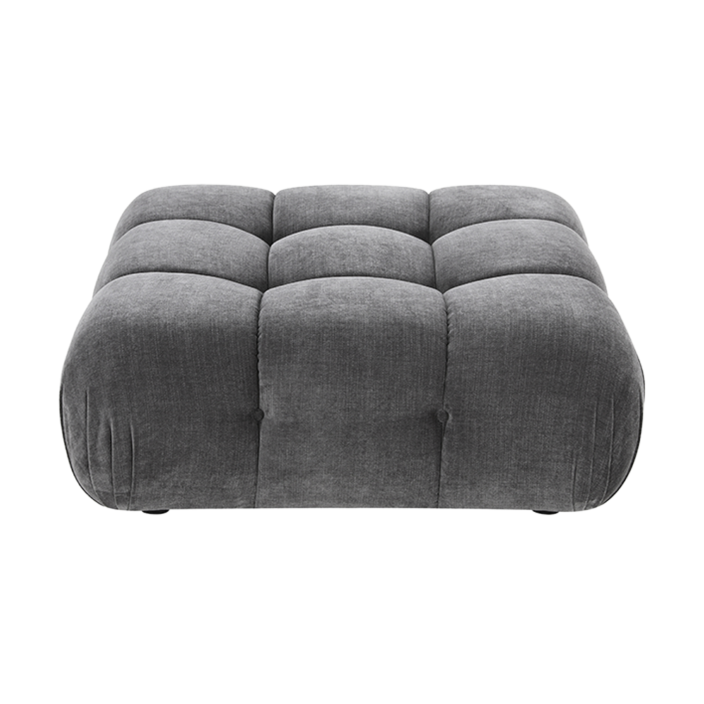 Ottoman in Graphite with Contemporary Design
