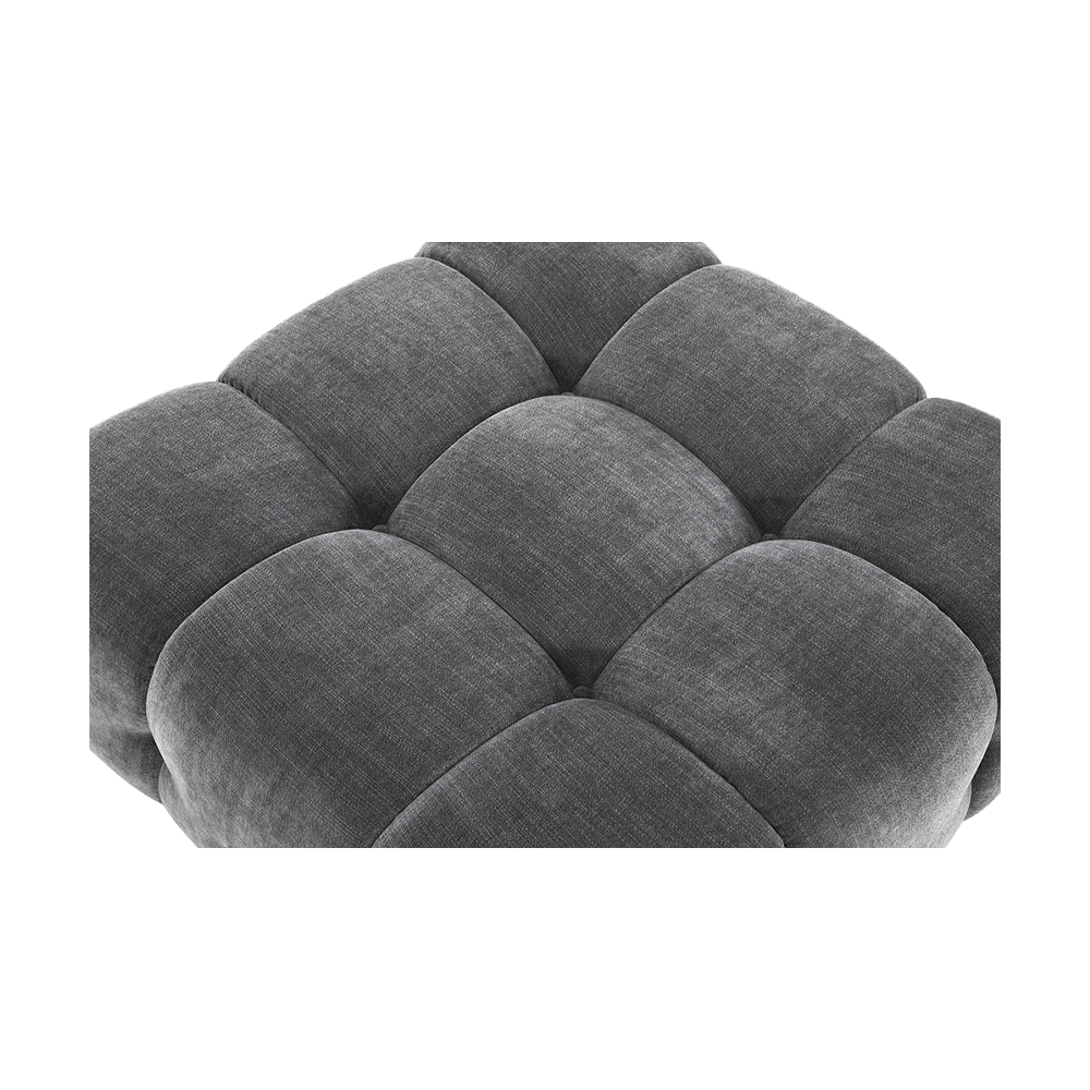Ottoman in Graphite with Contemporary Design