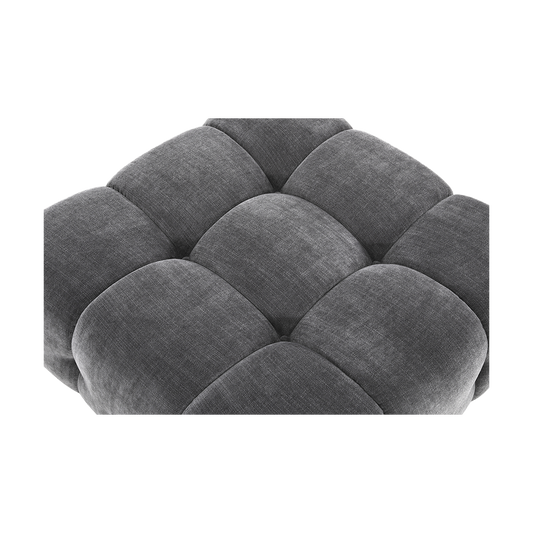 Ottoman in Graphite with Contemporary Design