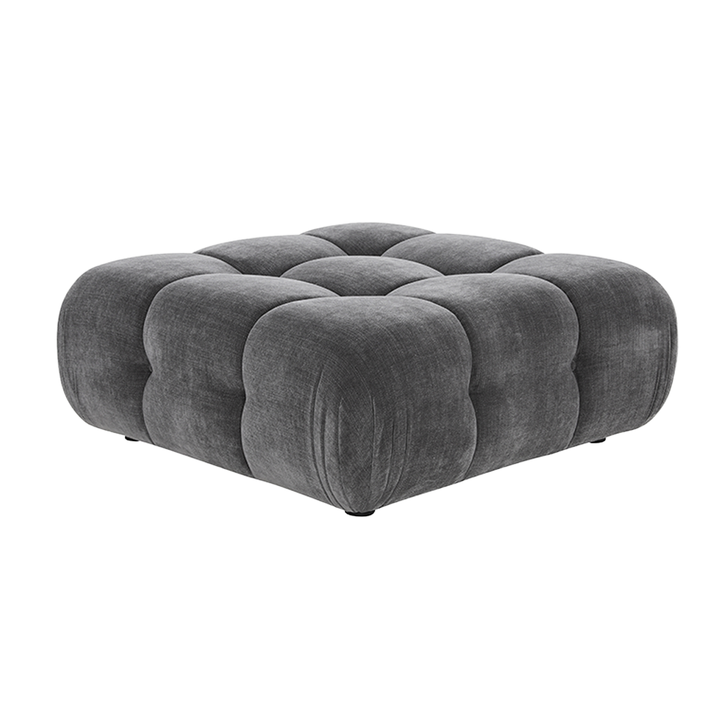 Ottoman in Graphite with Contemporary Design