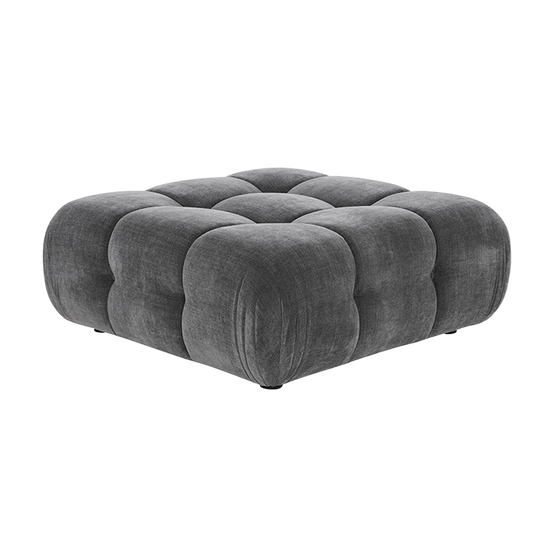 Ottoman in Graphite with Contemporary Design