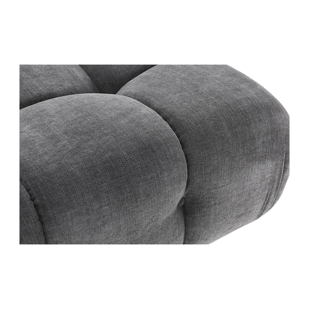 Ottoman in Graphite with Contemporary Design