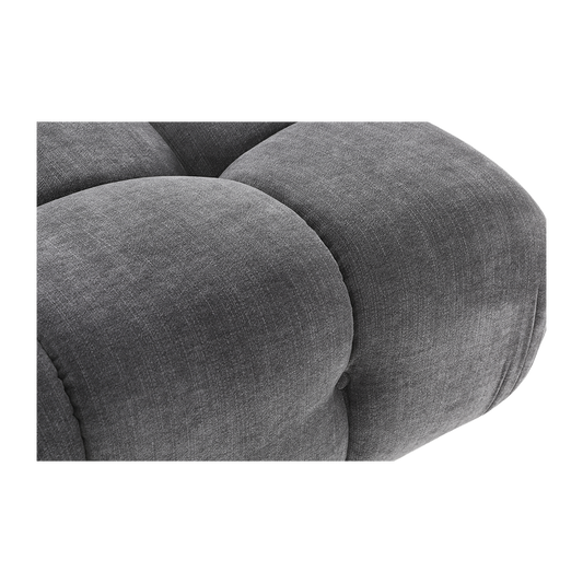 Ottoman in Graphite with Contemporary Design