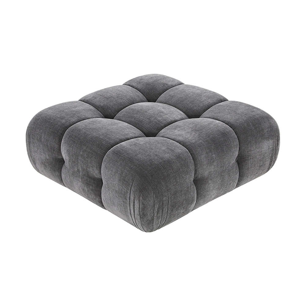 Ottoman in Graphite with Contemporary Design