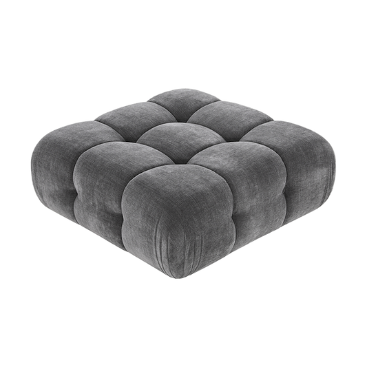 Ottoman in Graphite with Contemporary Design