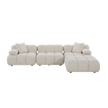Sectional Sofa Off White with Modern Design