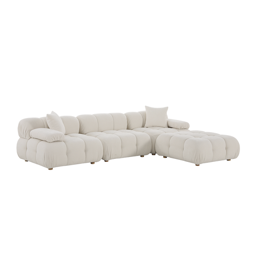 Sectional Sofa Off White with Modern Design