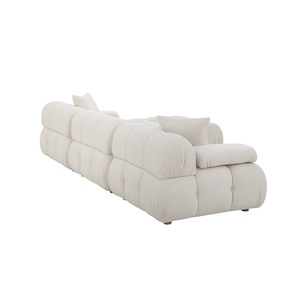 Sectional Sofa Off White with Modern Design