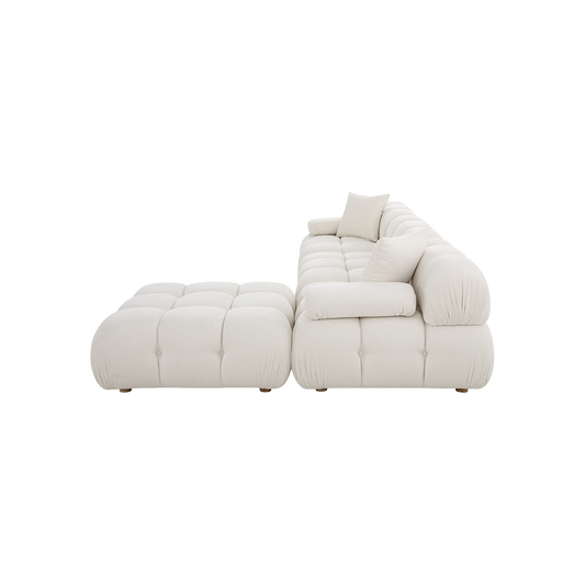 Sectional Sofa Off White with Modern Design