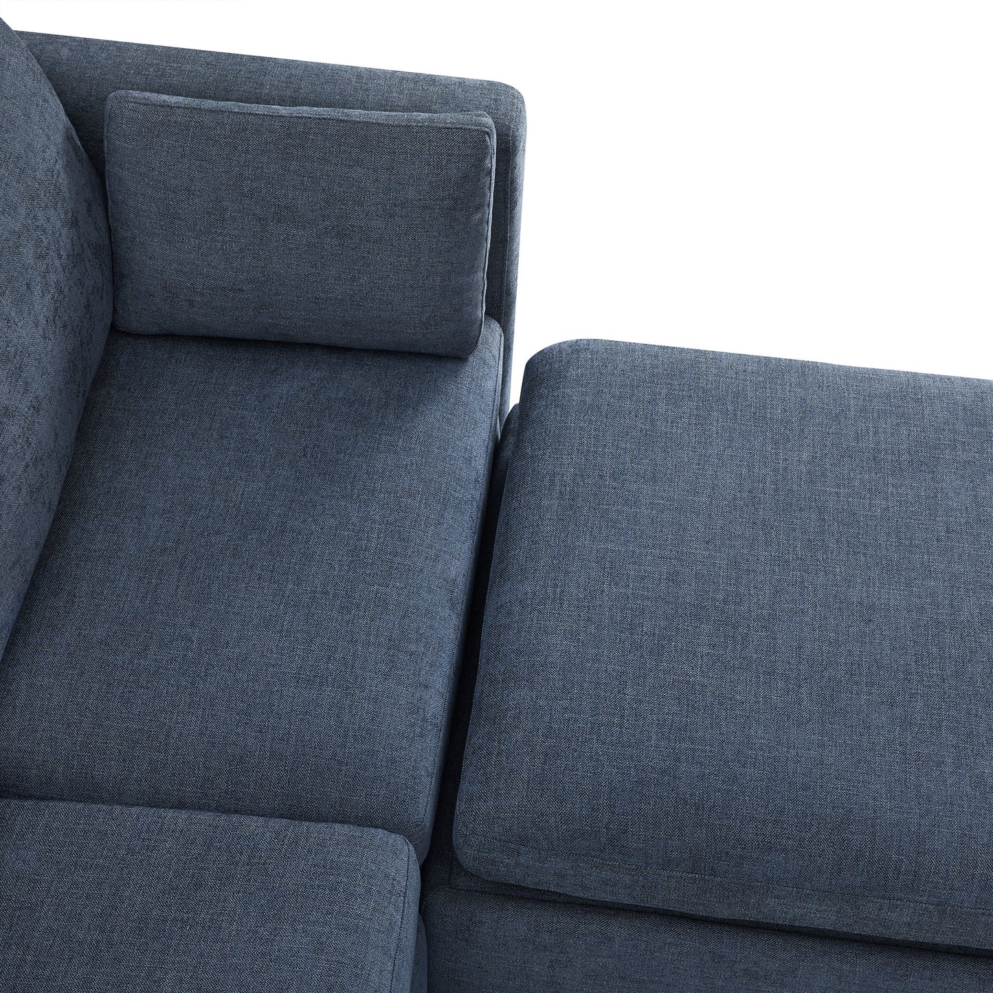 Modular 4-Seat Sofa Chaise with Storage Ottoman