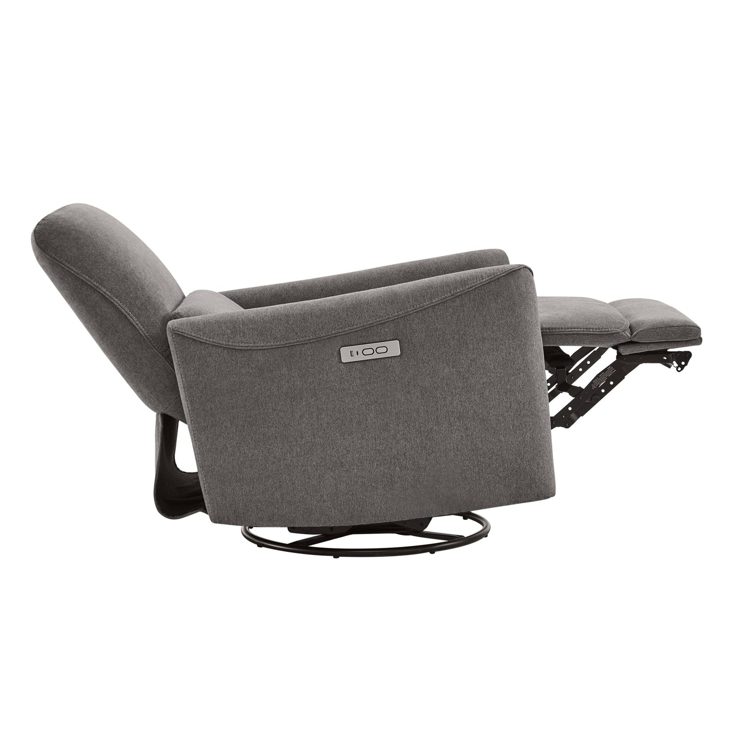 Modern Power Swivel Glider Recliner with Adjustable Headrest