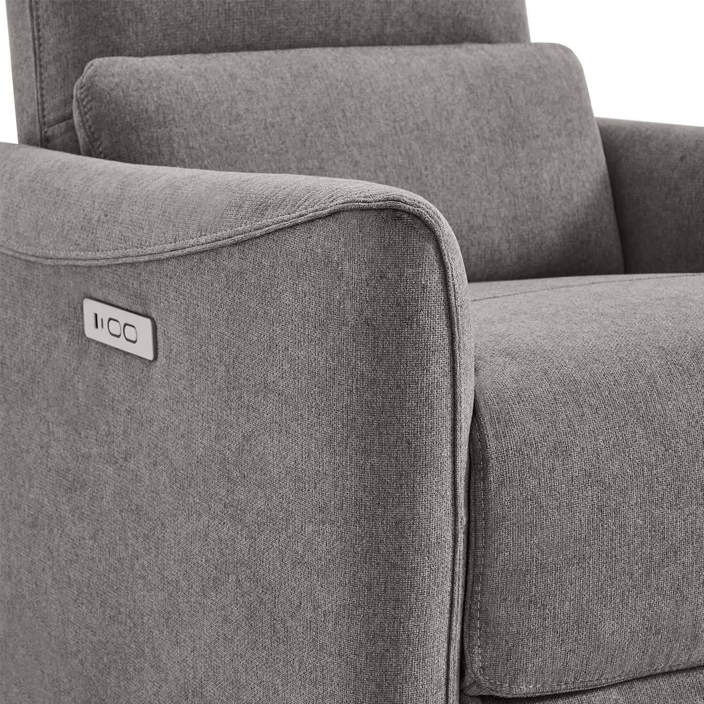 Modern Power Swivel Glider Recliner with Adjustable Headrest