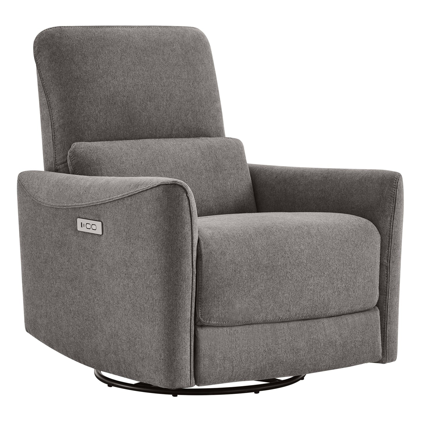 Modern Power Swivel Glider Recliner with Adjustable Headrest