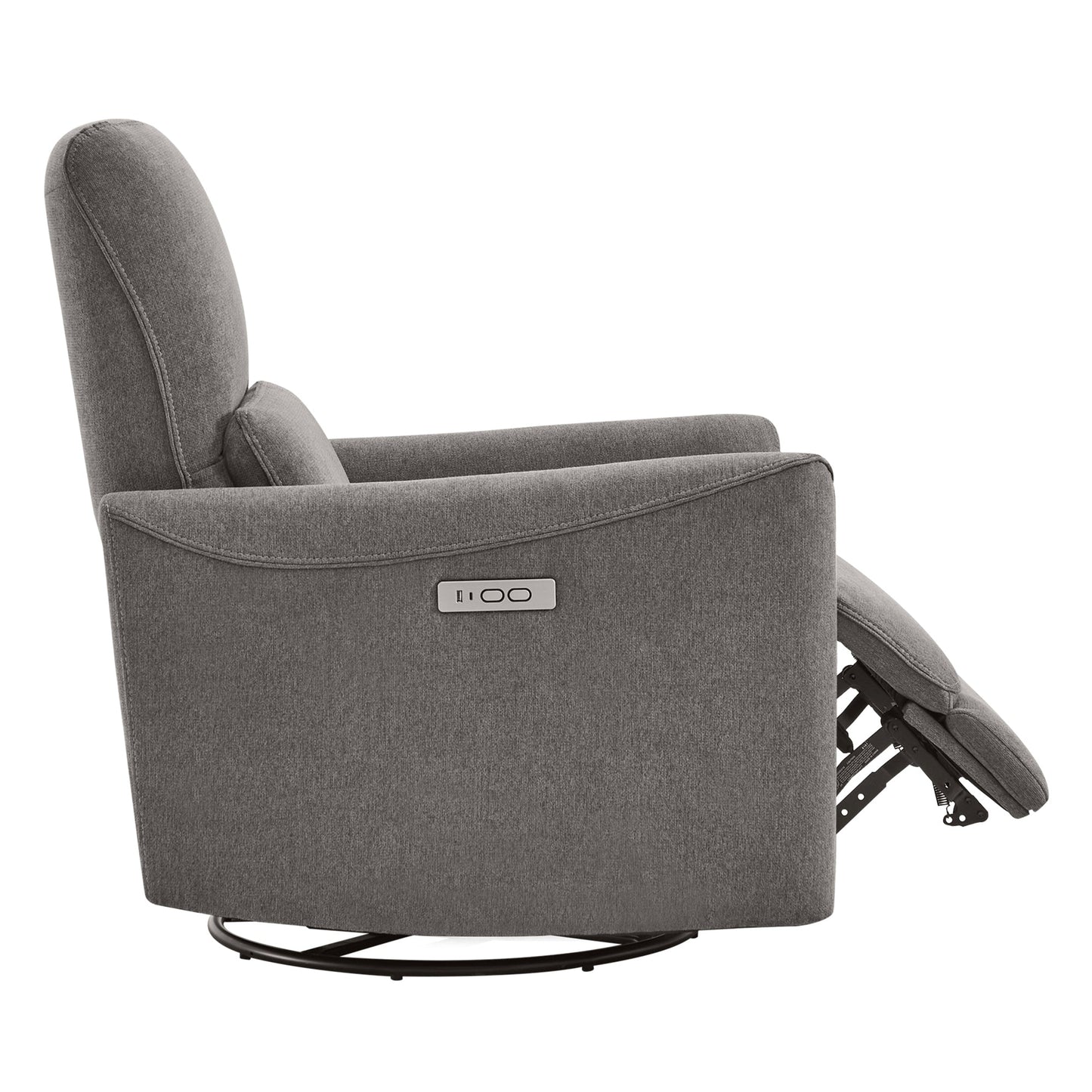 Modern Power Swivel Glider Recliner with Adjustable Headrest