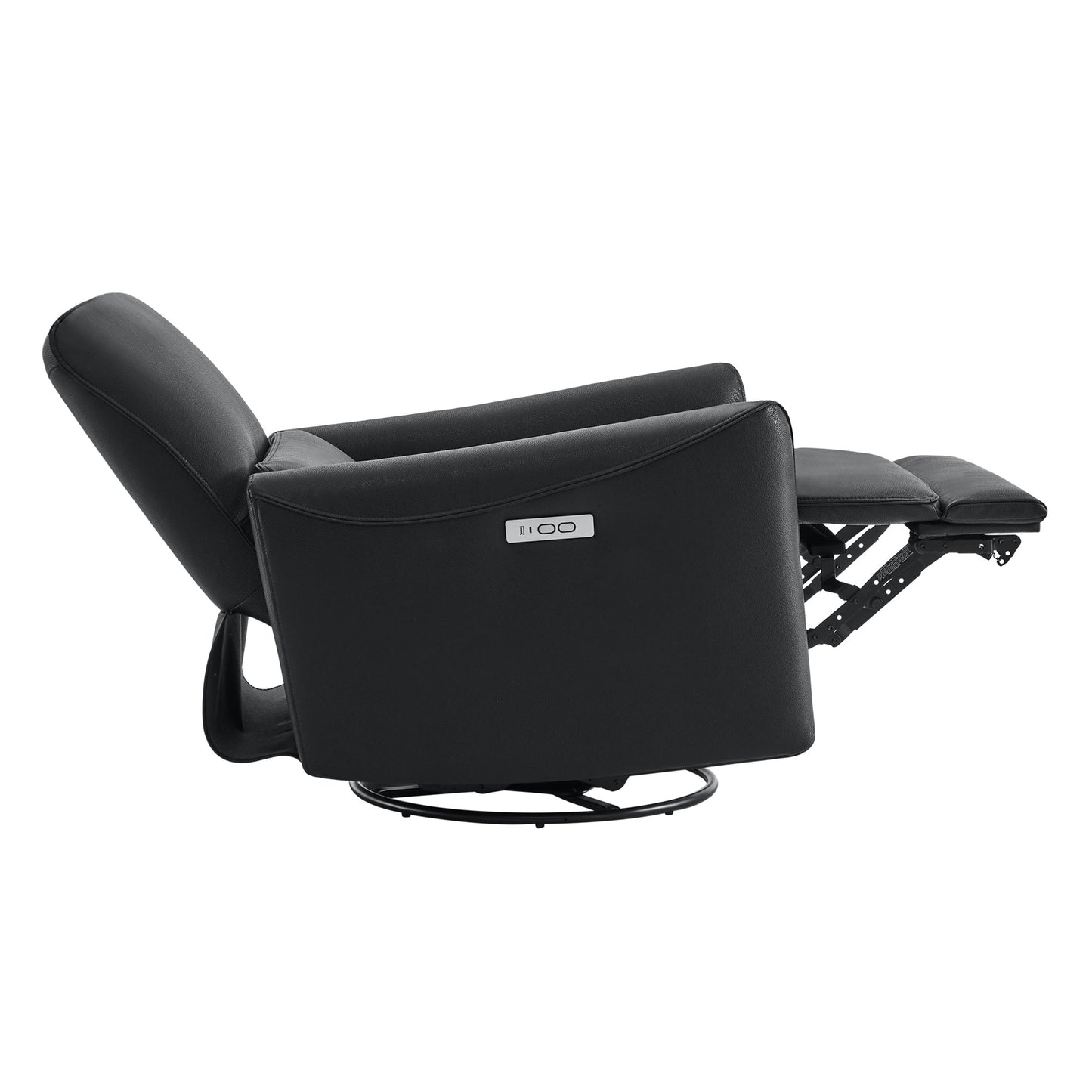 Modern Power Swivel Glider Recliner with Adjustable Headrest