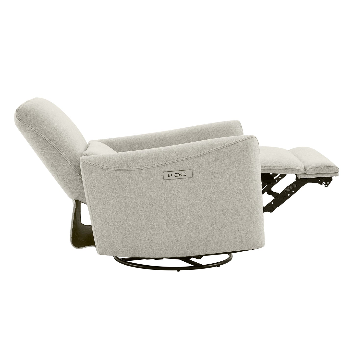 Modern Power Swivel Glider Recliner with Adjustable Headrest