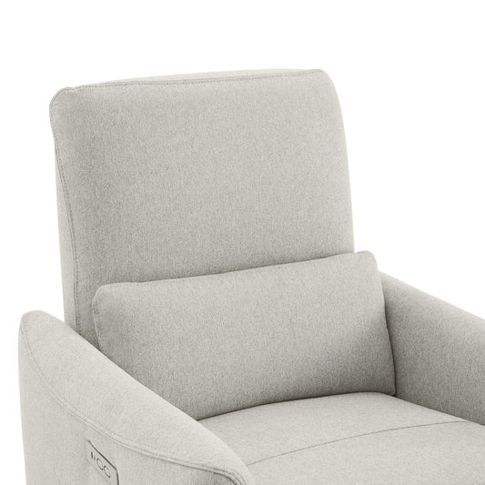 Modern Power Swivel Glider Recliner with Adjustable Headrest