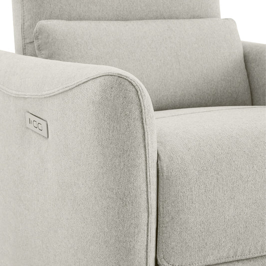 Modern Power Swivel Glider Recliner with Adjustable Headrest