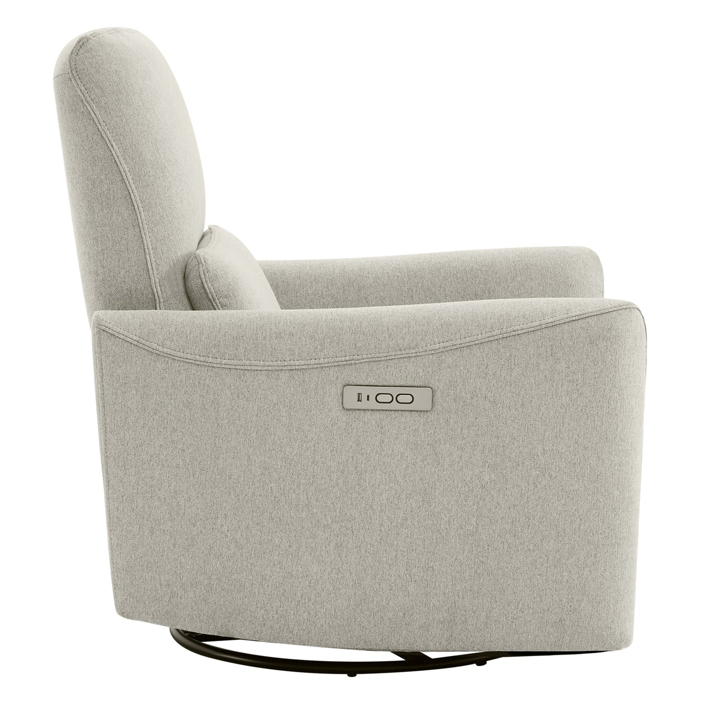 Modern Power Swivel Glider Recliner with Adjustable Headrest