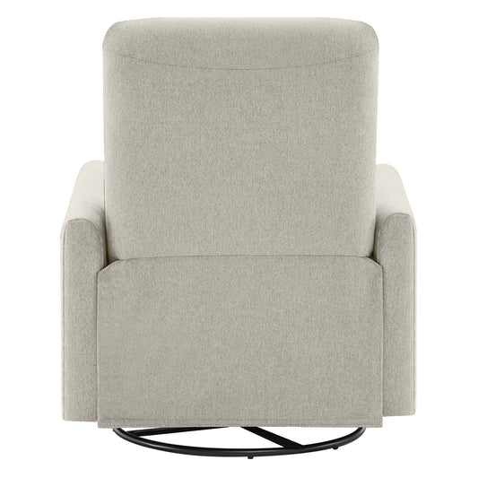 Modern Power Swivel Glider Recliner with Adjustable Headrest