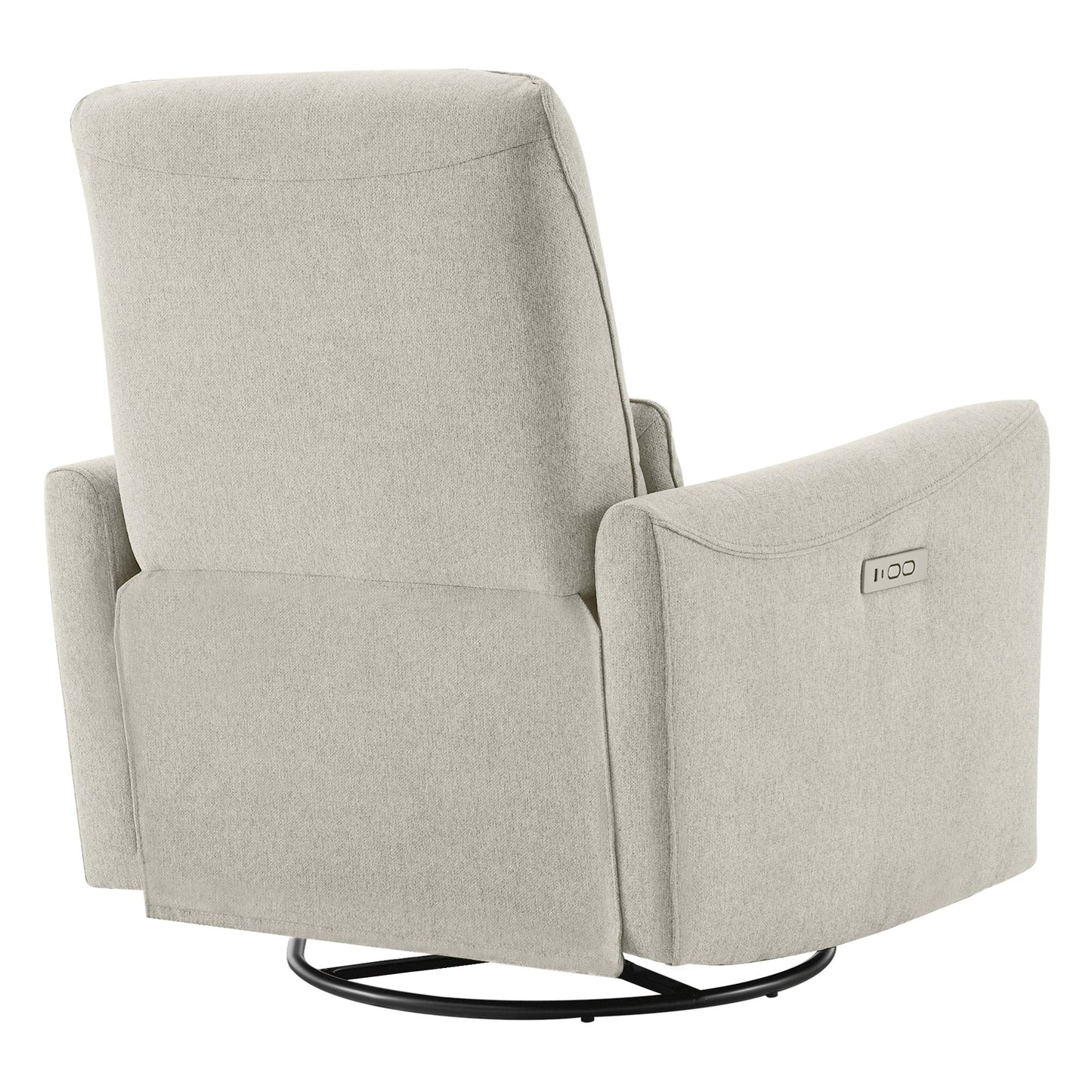 Modern Power Swivel Glider Recliner with Adjustable Headrest