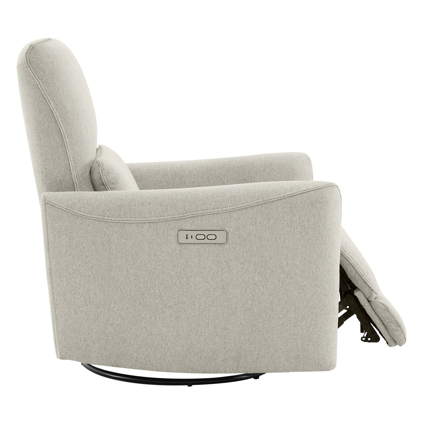Modern Power Swivel Glider Recliner with Adjustable Headrest