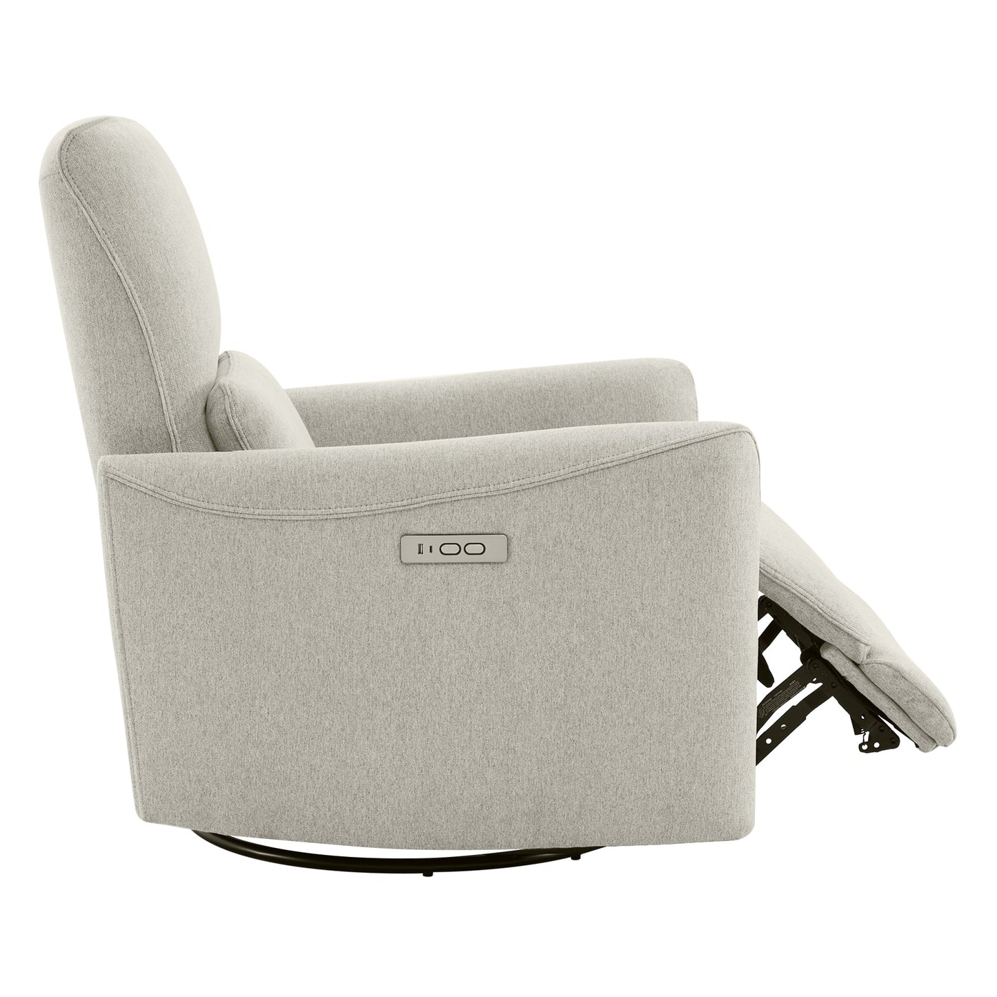 Modern Power Swivel Glider Recliner with Adjustable Headrest