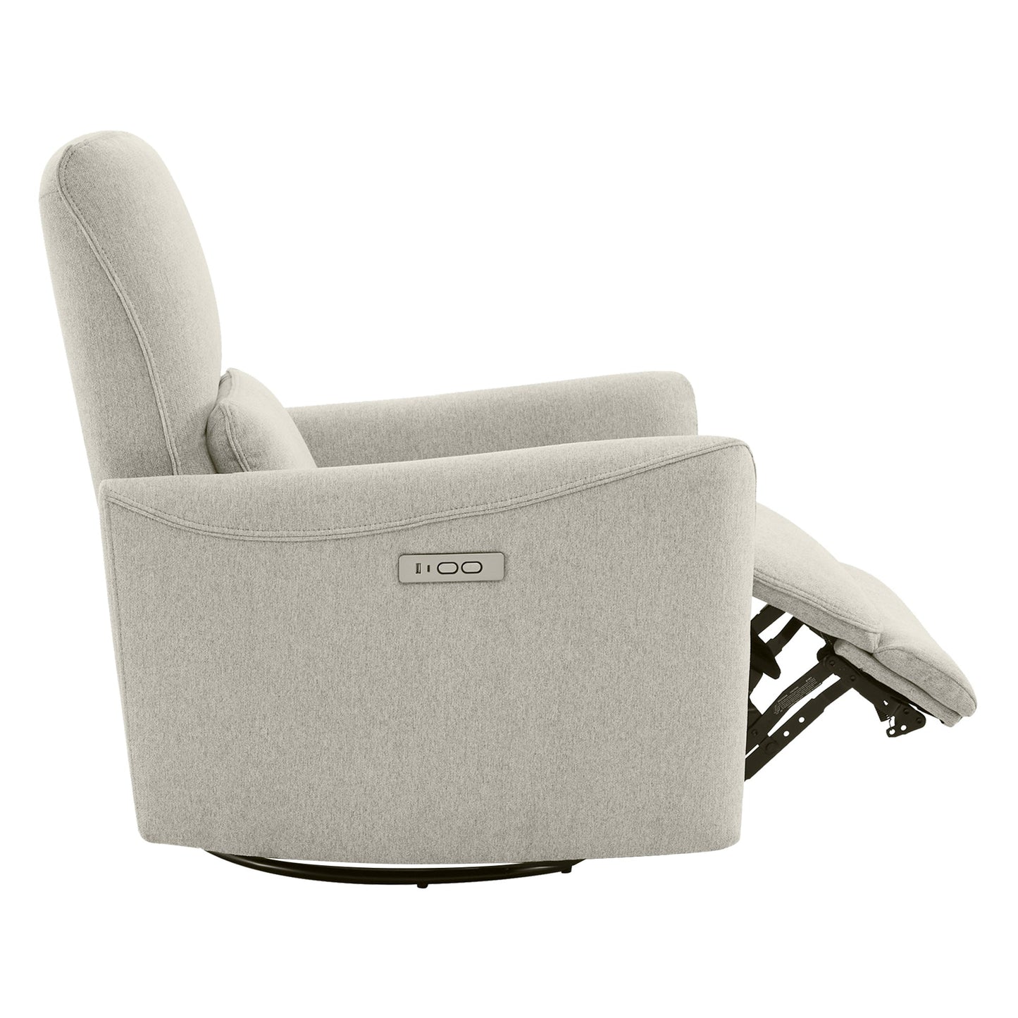 Modern Power Swivel Glider Recliner with Adjustable Headrest